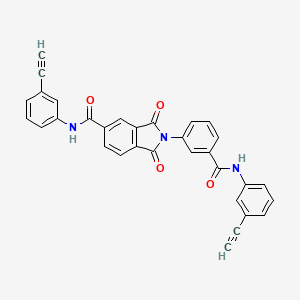 molecular formula C32H19N3O4 B3571198 N-(3-ethynylphenyl)-2-(3-{[(3-ethynylphenyl)amino]carbonyl}phenyl)-1,3-dioxo-5-isoindolinecarboxamide 