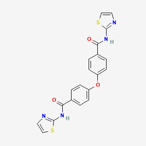 molecular formula C20H14N4O3S2 B3571216 4,4'-oxybis(N-1,3-thiazol-2-ylbenzamide) 
