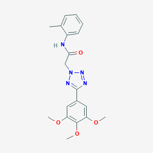 molecular formula C19H21N5O4 B357129 N-(2-methylphenyl)-2-[5-(3,4,5-trimethoxyphenyl)tetrazol-2-yl]acetamide CAS No. 696623-80-0