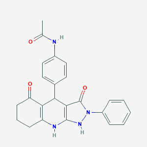 N-[4-(3,5-dihydroxy-2-phenyl-4,6,7,8-tetrahydro-2H-pyrazolo[3,4-b]quinolin-4-yl)phenyl]acetamide