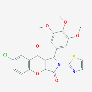 7-Chloro-2-(1,3-thiazol-2-yl)-1-(3,4,5-trimethoxyphenyl)-1,2-dihydrochromeno[2,3-c]pyrrole-3,9-dione