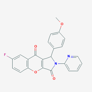 7-Fluoro-1-(4-methoxyphenyl)-2-(2-pyridinyl)-1,2-dihydrochromeno[2,3-c]pyrrole-3,9-dione