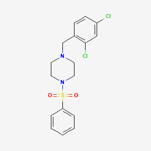 molecular formula C17H18Cl2N2O2S B3571417 1-(2,4-dichlorobenzyl)-4-(phenylsulfonyl)piperazine 