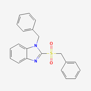 molecular formula C21H18N2O2S B3571436 1-benzyl-2-(benzylsulfonyl)-1H-benzimidazole 