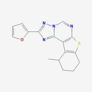 2-(2-Furyl)-11-methyl-8,9,10,11-tetrahydro[1]benzothieno[3,2-e][1,2,4]triazolo[1,5-c]pyrimidine