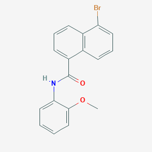molecular formula C18H14BrNO2 B3571647 5-bromo-N-(2-methoxyphenyl)-1-naphthamide 