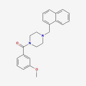 molecular formula C23H24N2O2 B3571667 1-(3-methoxybenzoyl)-4-(1-naphthylmethyl)piperazine 