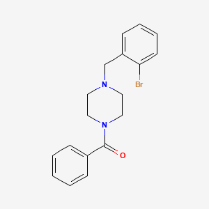 molecular formula C18H19BrN2O B3571676 1-benzoyl-4-(2-bromobenzyl)piperazine CAS No. 5817-80-1