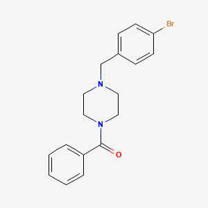 molecular formula C18H19BrN2O B3571718 1-benzoyl-4-(4-bromobenzyl)piperazine CAS No. 5824-61-3
