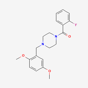 molecular formula C20H23FN2O3 B3571726 1-(2,5-dimethoxybenzyl)-4-(2-fluorobenzoyl)piperazine 