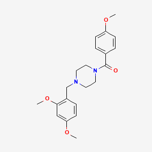 molecular formula C21H26N2O4 B3571737 1-(2,4-dimethoxybenzyl)-4-(4-methoxybenzoyl)piperazine 
