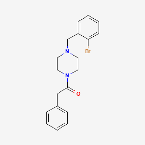 molecular formula C19H21BrN2O B3571778 1-(2-bromobenzyl)-4-(phenylacetyl)piperazine 