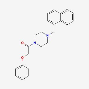 molecular formula C23H24N2O2 B3571783 1-(1-naphthylmethyl)-4-(phenoxyacetyl)piperazine CAS No. 5827-90-7