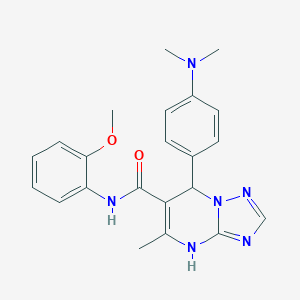 7-[4-(dimethylamino)phenyl]-N-(2-methoxyphenyl)-5-methyl-4,7-dihydro[1,2,4]triazolo[1,5-a]pyrimidine-6-carboxamide