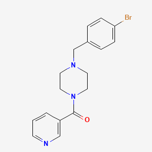 molecular formula C17H18BrN3O B3571791 1-(4-bromobenzyl)-4-(3-pyridinylcarbonyl)piperazine 