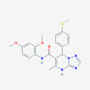 N-(2,4-dimethoxyphenyl)-5-methyl-7-[4-(methylsulfanyl)phenyl]-4,7-dihydro[1,2,4]triazolo[1,5-a]pyrimidine-6-carboxamide
