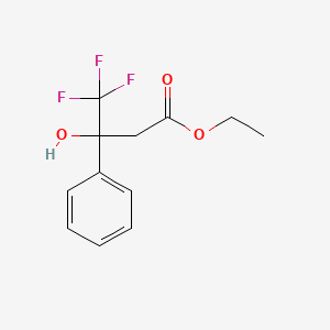 molecular formula C12H13F3O3 B3571805 ethyl 4,4,4-trifluoro-3-hydroxy-3-phenylbutanoate 