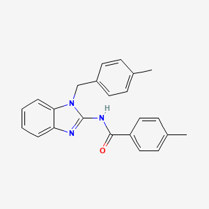 molecular formula C23H21N3O B3571820 4-methyl-N-[1-(4-methylbenzyl)-1H-benzimidazol-2-yl]benzamide 