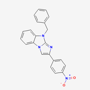 molecular formula C22H16N4O2 B3571830 9-benzyl-2-(4-nitrophenyl)-9H-imidazo[1,2-a]benzimidazole 