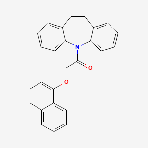 molecular formula C26H21NO2 B3571851 5-[(1-naphthyloxy)acetyl]-10,11-dihydro-5H-dibenzo[b,f]azepine 