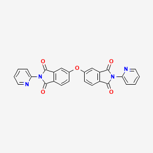 molecular formula C26H14N4O5 B3571906 5,5'-oxybis[2-(2-pyridinyl)-1H-isoindole-1,3(2H)-dione] 