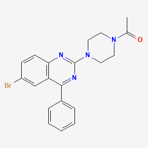 molecular formula C20H19BrN4O B3571907 2-(4-acetyl-1-piperazinyl)-6-bromo-4-phenylquinazoline CAS No. 313398-52-6