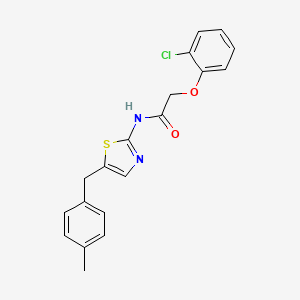 2-(2-chlorophenoxy)-N-[5-(4-methylbenzyl)-1,3-thiazol-2-yl]acetamide
