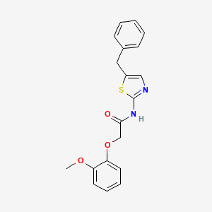 molecular formula C19H18N2O3S B3571948 N-(5-benzyl-1,3-thiazol-2-yl)-2-(2-methoxyphenoxy)acetamide 