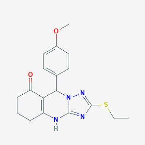 2-(ethylsulfanyl)-9-(4-methoxyphenyl)-5,6,7,9-tetrahydro[1,2,4]triazolo[5,1-b]quinazolin-8(4H)-one