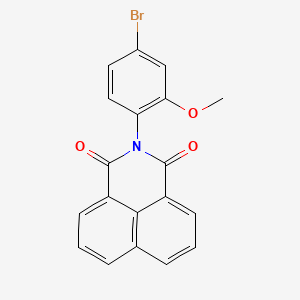 molecular formula C19H12BrNO3 B3571950 2-(4-bromo-2-methoxyphenyl)-1H-benzo[de]isoquinoline-1,3(2H)-dione 