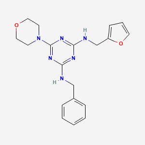 N-benzyl-N'-(2-furylmethyl)-6-(4-morpholinyl)-1,3,5-triazine-2,4-diamine