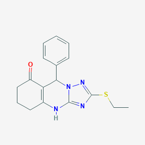 2-(ethylsulfanyl)-9-phenyl-5,6,7,9-tetrahydro[1,2,4]triazolo[5,1-b]quinazolin-8(4H)-one