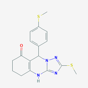 2-(methylsulfanyl)-9-[4-(methylsulfanyl)phenyl]-5,6,7,9-tetrahydro[1,2,4]triazolo[5,1-b]quinazolin-8(4H)-one