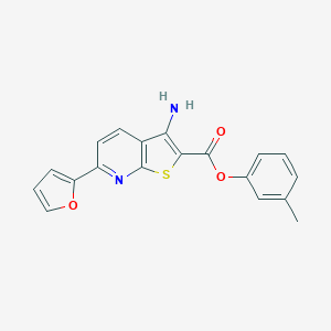 3-Methylphenyl 3-amino-6-(2-furyl)thieno[2,3-b]pyridine-2-carboxylate