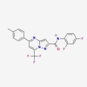 N-(2,4-difluorophenyl)-5-(4-methylphenyl)-7-(trifluoromethyl)pyrazolo[1,5-a]pyrimidine-2-carboxamide