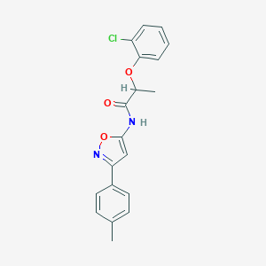 2-(2-chlorophenoxy)-N-[3-(4-methylphenyl)-5-isoxazolyl]propanamide