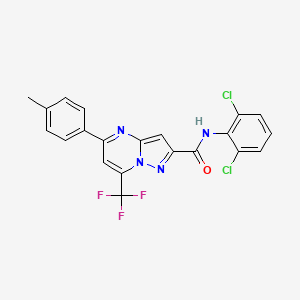 N-(2,6-dichlorophenyl)-5-(4-methylphenyl)-7-(trifluoromethyl)pyrazolo[1,5-a]pyrimidine-2-carboxamide