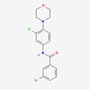 3-bromo-N-[3-chloro-4-(morpholin-4-yl)phenyl]benzamide