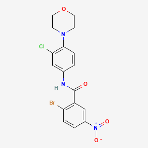 2-bromo-N-(3-chloro-4-morpholin-4-ylphenyl)-5-nitrobenzamide