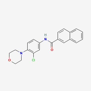 N-[3-chloro-4-(morpholin-4-yl)phenyl]naphthalene-2-carboxamide