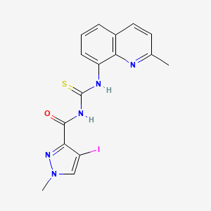 N-[(4-IODO-1-METHYL-1H-PYRAZOL-3-YL)CARBONYL]-N'-(2-METHYL-8-QUINOLYL)THIOUREA