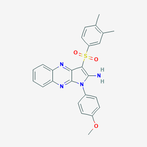 3-[(3,4-dimethylphenyl)sulfonyl]-1-(4-methoxyphenyl)-1H-pyrrolo[2,3-b]quinoxalin-2-ylamine