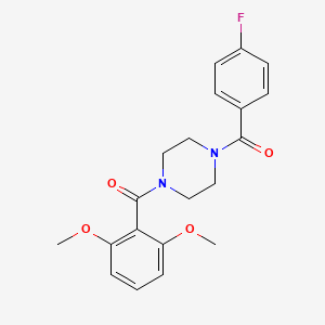 1-(2,6-dimethoxybenzoyl)-4-(4-fluorobenzoyl)piperazine