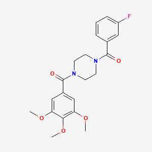 (3-fluorophenyl)-[4-(3,4,5-trimethoxybenzoyl)piperazin-1-yl]methanone