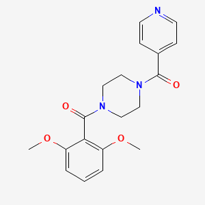 [4-(2,6-Dimethoxybenzoyl)piperazin-1-yl]-pyridin-4-ylmethanone