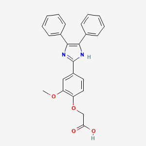 2-[4-(4,5-diphenyl-1H-imidazol-2-yl)-2-methoxyphenoxy]acetic acid