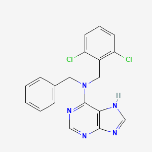 N-benzyl-N-(2,6-dichlorobenzyl)-9H-purin-6-amine