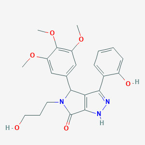 3-(2-hydroxyphenyl)-5-(3-hydroxypropyl)-4-(3,4,5-trimethoxyphenyl)-4,5-dihydropyrrolo[3,4-c]pyrazol-6(1H)-one