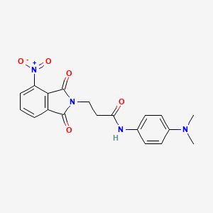 N-[4-(dimethylamino)phenyl]-3-(4-nitro-1,3-dioxo-1,3-dihydro-2H-isoindol-2-yl)propanamide