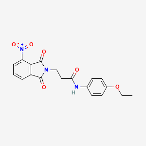 N-(4-ethoxyphenyl)-3-(4-nitro-1,3-dioxo-1,3-dihydro-2H-isoindol-2-yl)propanamide